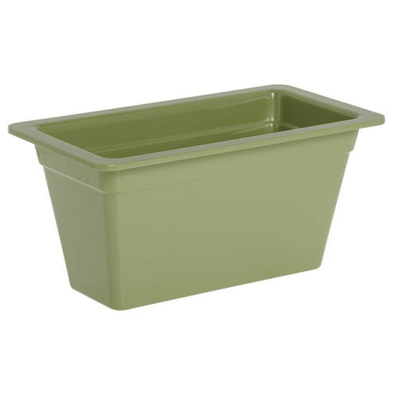 HUBERT® Serving Bowl Display Bowl 1/3 Size Willow Green Melamine - 12 1/2 L x 6 3/4 W x 6" H