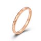 thumbnail image 1 of Anillo de acero de tungsteno con corte de diamante simple, estilo neutro, apilable, de moda, anillo liso, joyería de oro y tungsteno, 1 of 5