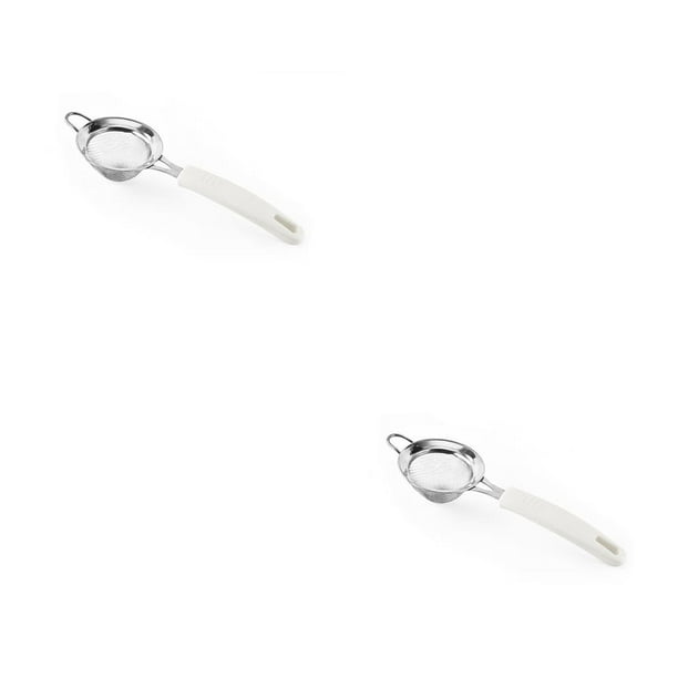 Injueey Tamiz de harina para hornear de acero inoxidable, colador de malla fina para granos de azúcar, tamiz de filtro para alimentos fritos, utensilio Type2 NO2 Injueey CBP189104