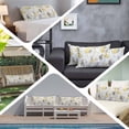 thumbnail image 5 of Yellow Grey Botanical Body Pillow Cover, Pillowcase Protectors with Zipper, Breathable Decorative Throw Pillow Case Cover, Spring Floral Watercolor Pillow Shams for Couch Sofa 20x60Inch, 5 of 8