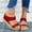 Red, variant on Patlollav Womens Clearance Woman Sandals Summer Slipper Open Toe Comfy Breathable Beach Casual Wedges Shoes