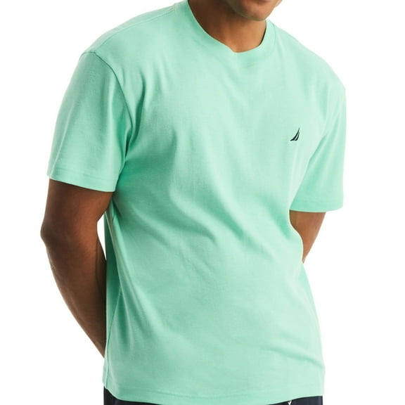 Nautica Mens Solid Pajama Sleep T-shirt, Green, Large