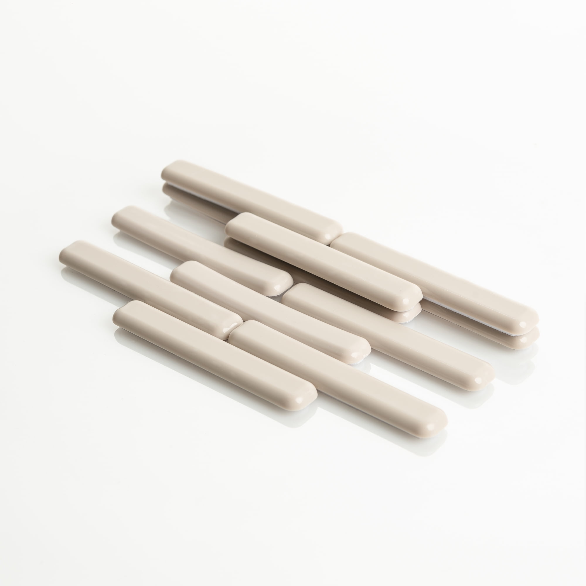 4 piece You Get 2 Packs Of 4 Self-Stick Bar Furniture Sliders 1/2" x 4" Bar 