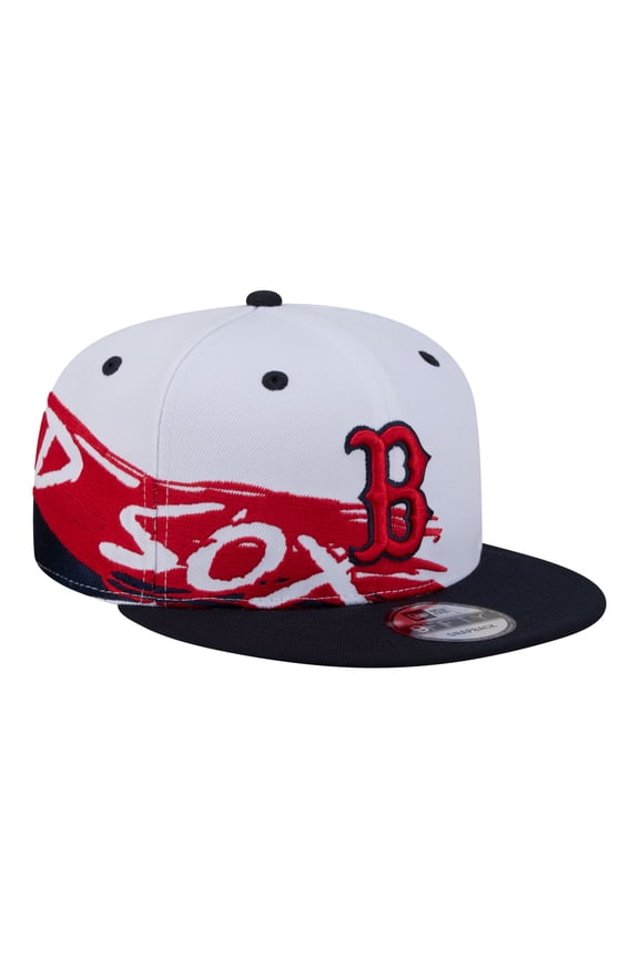 Men's New Era White/Navy Boston Red Sox 9FIFTY Snapback Hat