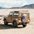 thumbnail image 3 of Kdxio Vintage American Flag for Tire Cover Wheel Protectors Tyre Covers Weatherproof Wheel Covers Universal Fit for Trailer Rv SUV Truck Camper Travel Trailers 14 inch, 3 of 5