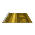 thumbnail image 2 of Ahgly Company Machine Washable Indoor Rectangle Abstract Yellow Modern Area Rugs, 8' x 10', 2 of 4