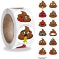 thumbnail image 1 of 500 Pcs/roll Poop Reward Funny Sticker, Roll Shaped Stickers, For Party Gift Magazine Gift Office Teacher Label, 1 of 4