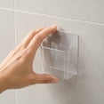 thumbnail image 5 of Dongrere Wall Mount Clear Plastic Utensil Holder, Kitchen Cutlery Organizer for Fork Spoon Knife, Transparent Caddy for Cabinet Door Pantry, S Size, 5 of 7
