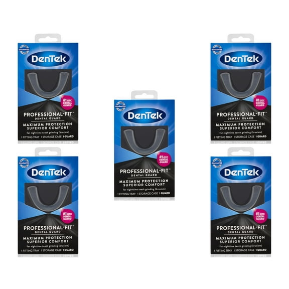 5 Pack DenTek Professional-Fit Dental Guard 1 count Each