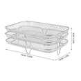 thumbnail image 2 of SEWACC 1 Set Stainless Steel Air Fryer Cooking Rack For Family Gathering And Friends, 2 of 7