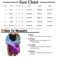 thumbnail image 3 of Camiseta estampada a la moda para mujer, blusa de manga corta, cuello redondo, camisetas informales Pompotops hfajkhk137001, 3 of 7