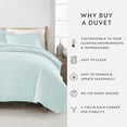 thumbnail image 6 of Duvet Cover Set - Ultra Soft & Breathable - Light Blue Chevron for Queen Size Bedding by Comfort Canopy, 6 of 15