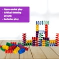 thumbnail image 2 of Recycled Plastic Stacking Block Set, Spring Designed Building Blocks for Ages 3-10, Engineering Building Toy, 2 of 3