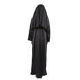 thumbnail image 5 of Jiibva Womens Nun Costume Set Long Robe Headpiece Cross Necklace Black One Size, 5 of 7
