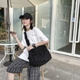 thumbnail image 4 of Kukuzhu Cute Messenger Bag for School Vintage Black Canvas Crossbody for Women Shoulder Laptop Bag, 4 of 6