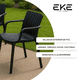 thumbnail image 2 of Set de 4 Sillas de Exterior de PVC con Reposabrazos Resistentes a la Intemperie para Jardín, Terraza y Cafetería – EKE Life Home, 2 of 6