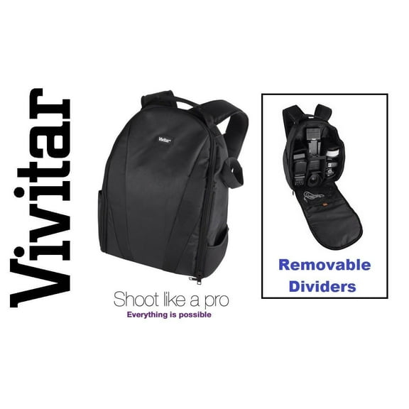 Deluxe Vivitar Backpack Case Camera Bag For Canon SX730 SX620