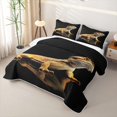 thumbnail image 3 of Erosebridal Wild Lizard Quilt King,3D Cartoon Animals Pattern King Coverlet Set For Boys,3 Pieces, 3 of 7