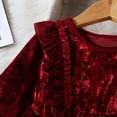 thumbnail image 5 of URMAGIC Toddler Baby Girls Velvet Tutu Dress Long Sleeve Princess Christmas Birthday Party Wedding Dresses Fall Winter Clothes, 5 of 9