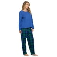 thumbnail image 3 of Casual Nights Women's Jersey Knit Long-Sleeve Top and Soft Flannel Bottom Pajama Set, 3 of 4