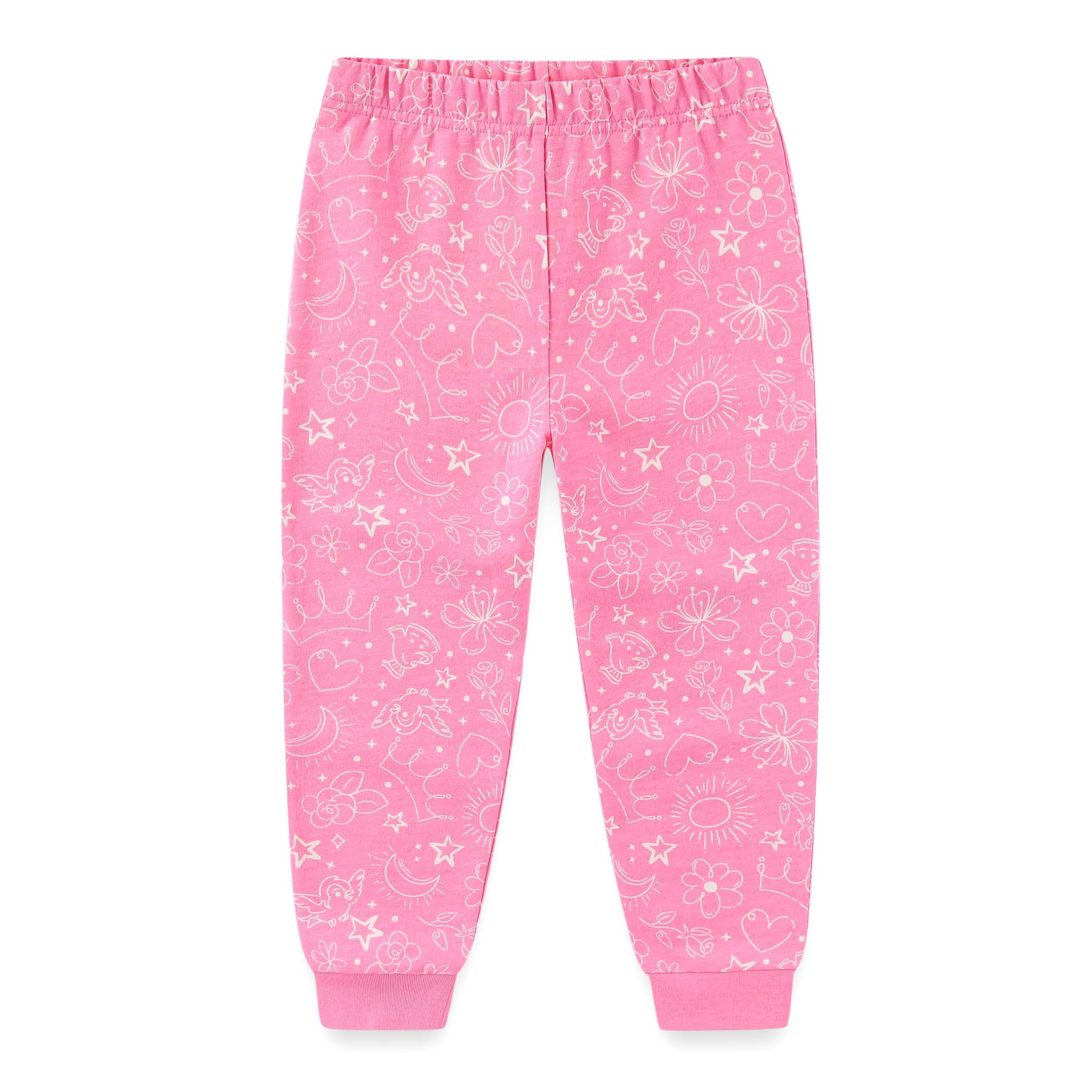 Disney Princess Long Sleeve Shirt and French Terry Pants Set (Girls), 2 Piece Set, Sizes 2T-6X