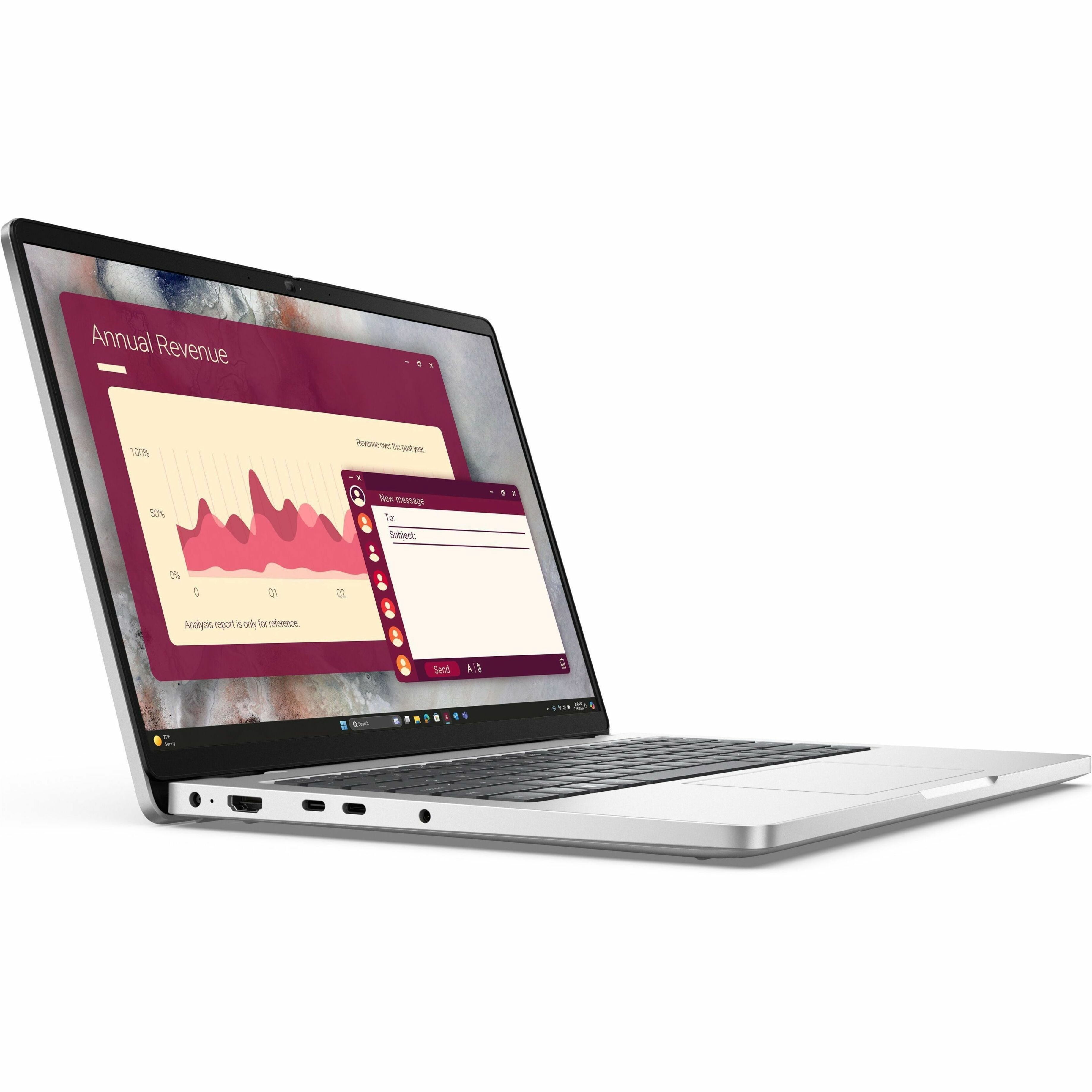 Dell Pro 14 14" Touchscreen Laptop, Intel Core Ultra 7 265U, 16GB RAM, 512GB SSD, Windows 11 Pro, PC14250