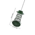 thumbnail image 2 of WRITWAA Mangeoire pour Oiseaux de Balcon en Fer Vert Suspendue Résistante aux Intempéries 1Pcs, 2 of 8