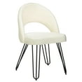 thumbnail image 4 of SAFAVIEH Jora Velvet Retro Dining Chair, Set of 2, Cream/Black, 4 of 13