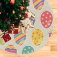 thumbnail image 5 of Coolnut Easter Eggs Christmas Tree Skirt 36", Easter Tree Skirt Double Layers Polyester Easter Tree Skirt for Easter Holiday Party Decoration, 5 of 6