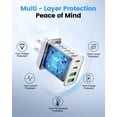 thumbnail image 4 of Cargador USB C GASREKV de 40 W y 4 puertos, doble PD y QC Fast, 4 of 7