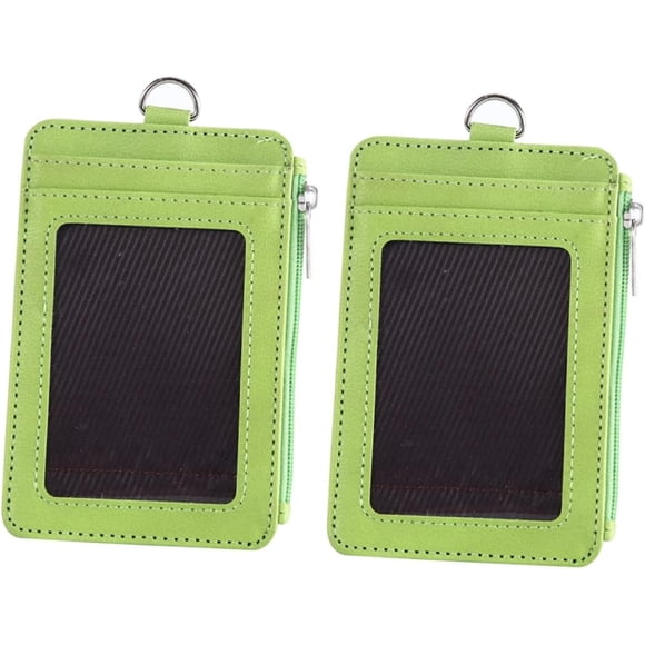 2pcs Pu Case Holders Monedero de Manga Protectora Llavero
