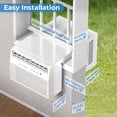 thumbnail image 4 of FREE VILLAGE 10,000 BTU U-Shaped Window Air Conditioner Unit Cools up to 450 Sq.Ft.with 6 Modes 24H Timer,Ultra Quiet Window AC Units with Full Window View,Energy Saving,Easy to Install,White, 4 of 7