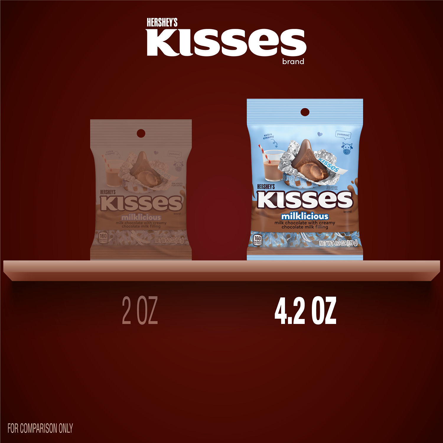 Hershey's Kisses Milklicious Milk Chocolate Candy, Bag 4.2 oz - image 3 of 5