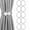 Gray, variant on WONIU 10Pcs Pearl Curtain Tiebacks, Buckle Type, Gold