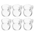thumbnail image 3 of 6pcs Clear Glass Creamer Pitchers With Spout Handle Mini Milk Pourers For Coffee, Tea Syrups Transparent Beverage Dispensers For Cafes, 3 of 5