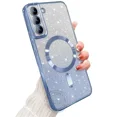 thumbnail image 1 of Magnetic Clear Glitter Phone Case for Samsung Galaxy S20-S25 with Full Coverage, 1 of 9