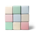 thumbnail image 1 of KIDKII 9 Piece Set Mini Builder Cubes Soft Foam Stackable Blocks Toddler Toy, Pastel, 1 of 7