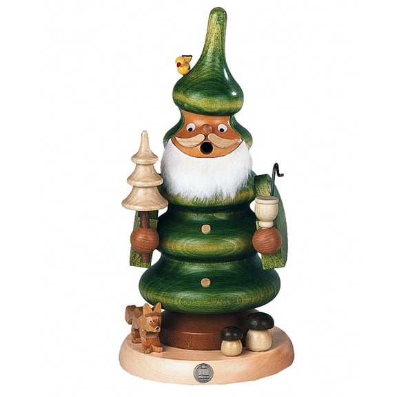 German incense smoker Tree, height 21 cm / 8 inch, original Erzgebirge by Müller Seiffen