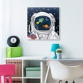thumbnail image 2 of Stupell Industries US Astronaut Suit Space Galaxy Reflection Canvas Wall Art by Sangita Bachelet, 2 of 6