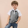 thumbnail image 7 of Girls Bow Back Detail Round Neck Short Sleeve Blouse, Solid Color Soft Cotton Top, Cute Summer Tee, 1-8 Years, 7 of 7