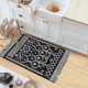 thumbnail image 3 of Boho Bathroom Mat, Boho Rug Kitchen Runner Black and White Bath Mat, Washable Bathroom Rug 60*90cm, 3 of 5