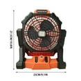 thumbnail image 3 of EUDIDV Portable Fan Outdoor Portable Rechargeable Fan Lights Large Wind Tent Hanging Rotary Lighting Camping Fan;Suitable for Indoor and Outdoor Use, 3 of 7