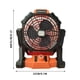 thumbnail image 3 of Wmhnj Ventilador de camping porttil recargable con luz LED, batera de 7800 mAh, carga USB tipo C, control de velocidad continuo, altura de 280 mm para tiendas de campaña al aire libre., 3 of 9