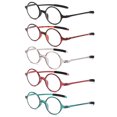 thumbnail image 4 of Fashion Round Frame +1.0~+4.0 Vision Care Reading Glasses Far Sight Eyewear Ultralight Presbyopic Eyeglasses LEOPARD STRENGTH +2.50, 4 of 8