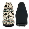 thumbnail image 5 of KUIFORTI Aztec Car Seat Covers Front Seat Only, Cow Print Car Accessories for Women Teen Girls,2 Pieces Auto Front High Back Seat Protector,Waterproof Seat Covers for Cars SUV Trucks Sedan, 5 of 7