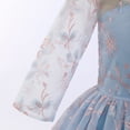 thumbnail image 6 of IDOPIP Flower Girls Vintage Lace Dress Floral embroidered Tulle Tutu Dress Wedding Party Gown, 6 of 7