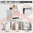 thumbnail image 3 of Kooyon White 2 Drawer Lockable Vertical File Cabinet, Metal Home Office Filing Cabinet, Fits Legal/Letter/A4-Assembly Required, 3 of 10