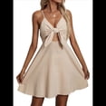 thumbnail image 1 of Vestido de Algodón con Tirantes para Mujer, Falda Corta Informal de Moda Albaricoque S, 1 of 10