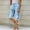 Blue, variant on Shorts for Women Plus Size 3X Fashionable Solid Color Linen Loose Drawcord Button Lace Casual Middle Pants Shorts