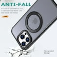 thumbnail image 6 of For iPhone 12 Pro Max Case Magnetic, Compatible with Magsafe Matte Back Cover Rotating Kickstand Bumper Rugged Phone Case Cover for Apple iPhone 12 Pro Max, Black, 6 of 6